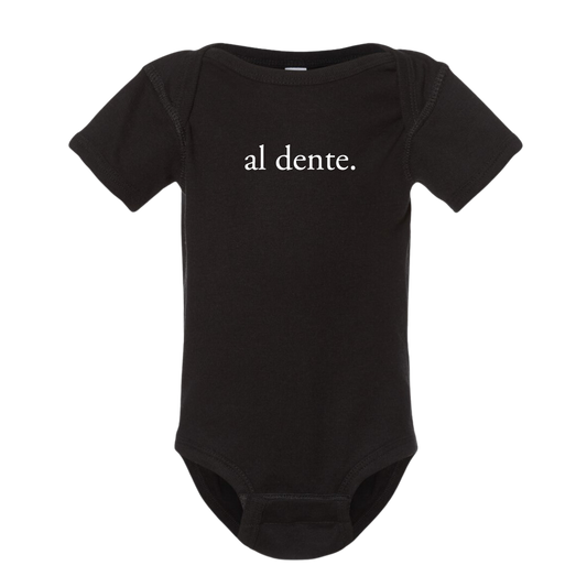 al dente. onsie